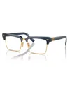 Miu Miu 54mm Rectangle Optical Glasses In Blue