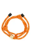 Miu Miu Women Orange Fabric Bracelet In Orange