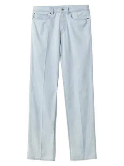 Miu Miu Women's Five-pocket Chambray Denim Jeans In Blue