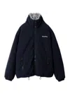 Miu Miu Midnight Blue Polyester Blend Down Jacket In Blue