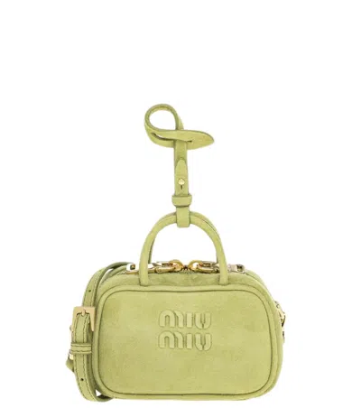 Miu Miu Women Green Beau Micro Crossbody Bag, Onesize Luxury Crossbody Bags For Women Darveys