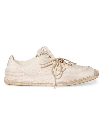Miu Miu Canvas Espadrille Low-top Sneakers In Neutral