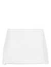 Miu Miu Women's Linen And Cotton Mini Skirt In White