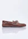 Miu Miu Women Lace-up Loafers In Brown