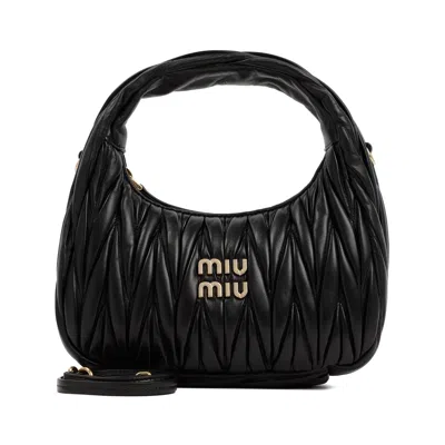 MIU MIU WOMEN'S LAMB LEATHER HANDBAG