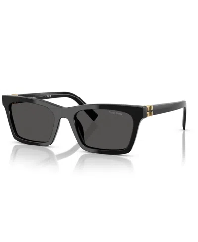 Miu Miu Women's Large Sunglasses, Mu A05s In Black