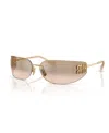 Miu Miu Woman Sunglasses Mu A51s In Gold