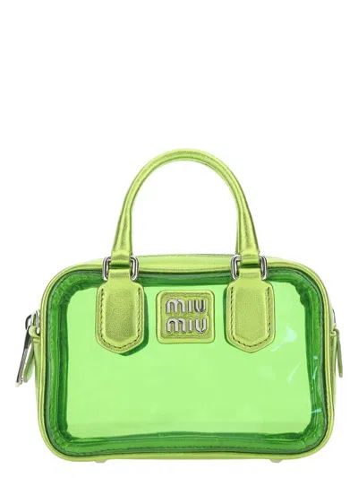 Miu Miu Women's Leather And Pvc Mini Handbag