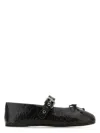 Miu Miu Leather Mary Jane Ballerina Flats