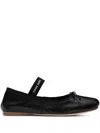 Miu Miu Satin Ballet Flats In Multicolor