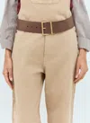 Miu Miu Soft Calf Square Belt In Brown