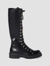 Miu Miu 레더 부츠 In Black