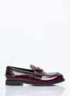 Miu Miu Women Leather Penny Loafers In Multi