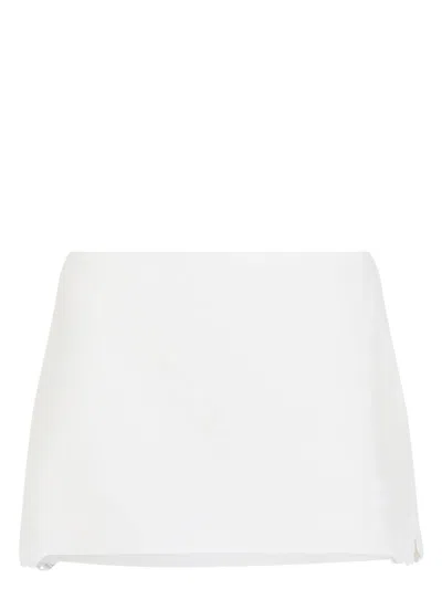 Miu Miu Women's Linen And Cotton Mini Skirt