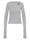 Miu Miu Logo Long-sleeved Top