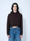 Miu Miu Women Logo Motif Hooded Sweatshirt
