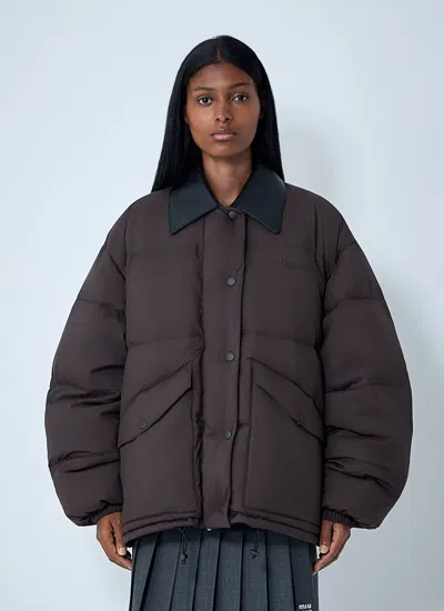Miu Miu Women Logo Motif Jacket In Multi
