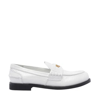 Miu Miu Women Logo Penny Loafers