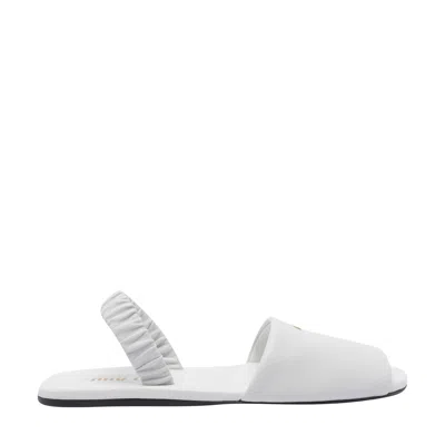 Miu Miu Women Logo Ruches Sandals
