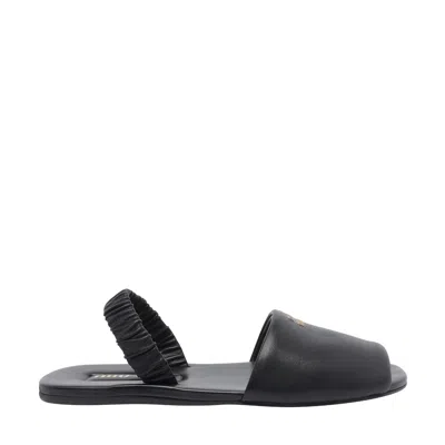Miu Miu Women Logo Ruches Sandals