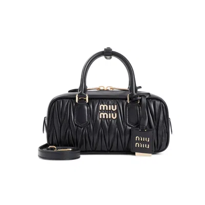 MIU MIU WOMEN'S MATELASSÃ© LEATHER HANDBAG