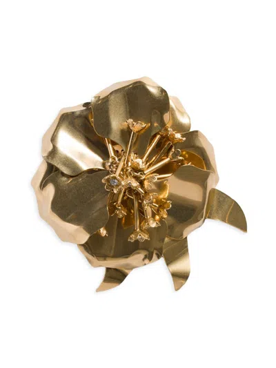 Miu Miu Women's Metal Brooch With Crystals In Multi