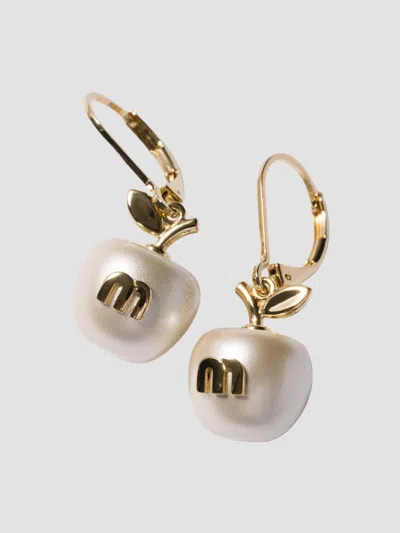 Miu Miu Women's Metal Earrings In Multi