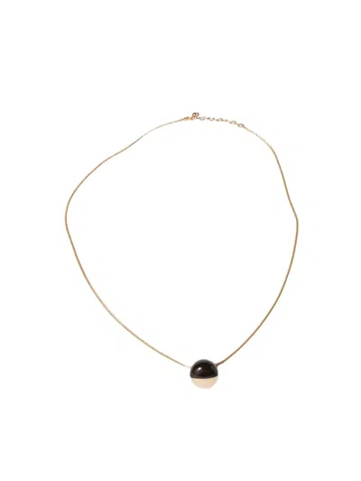 Miu Miu Women's Metal Necklace In Brown