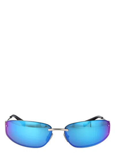MIU MIU WOMEN'S METALLIC SUNGLASSES