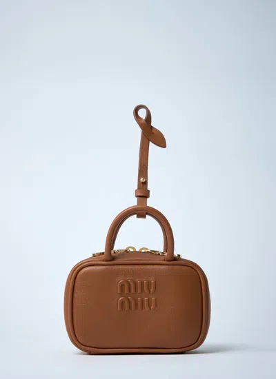 Miu Miu Women Micro Beau Leather Bag