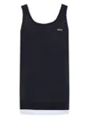 Miu Miu Women's Midnight Stretch Silk Blend Dress