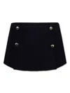 Miu Miu Miumiu Women Tweed Miniskirt In Blue