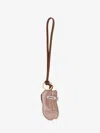 Miu Miu Women Miu Ballet Leather Key Ring