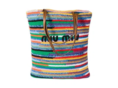 Pre-owned Miu Miu Women's  Crochet Tote