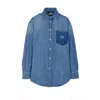 Miu Miu Women  Denim Shirt In Blue
