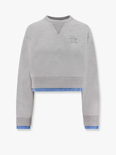 Miu Miu Women  Grey Sweatshirts