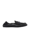 Miu Miu Ruches Leather Loafers