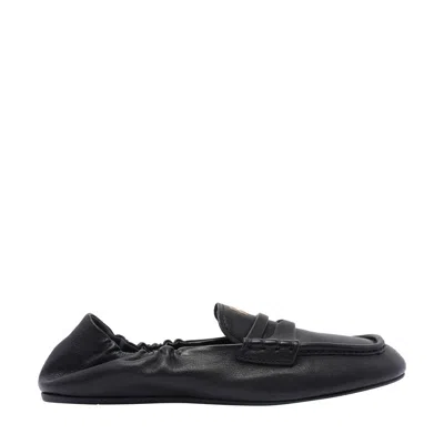 Miu Miu Women  Logo Ruches Loafers