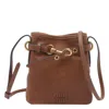 Miu Miu Women  Nappa Pouch In Brown