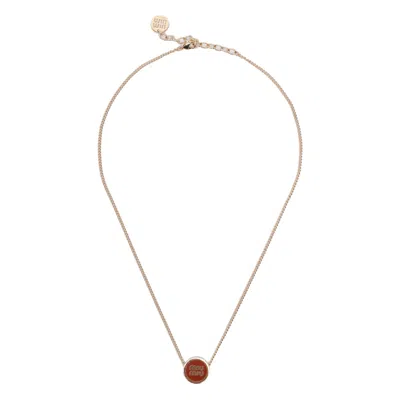 Miu Miu Women  Necklace In Metallic