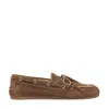 Miu Miu Unlined Loafers In Delave` Suede