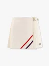 Miu Miu Pleated Mohair Fabric Mini-skirt In White