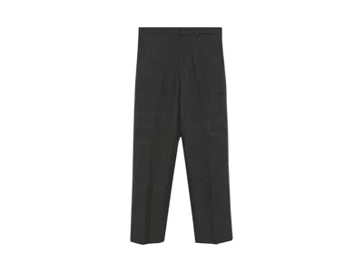 Pre-owned Miu Miu Women's  Wool Trousers In Ardesia