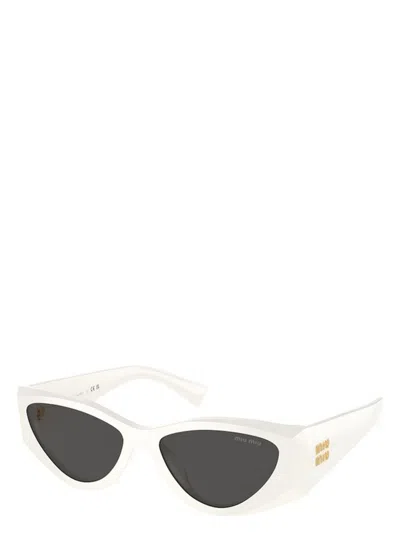 Miu Miu Cat-eye-sonnenbrille In White