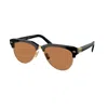 Miu Miu Logo-lettering Navigator-frame Sunglasses In Black