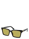 Miu Miu 55mm Rectangular Sunglasses In Black