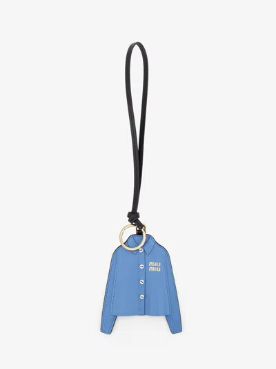 Miu Miu Women Miu Shirt Leather Key Ring