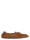 Miu Miu Loafers With Back Elasticated Detail In Brown