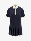 Miu Miu Women Kid Mohair Short Dress In Blue