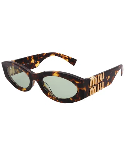 Miu Miu Women's Mu11ws 54mm Sunglasses In Brown